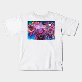 Sunflower Pond Kids T-Shirt